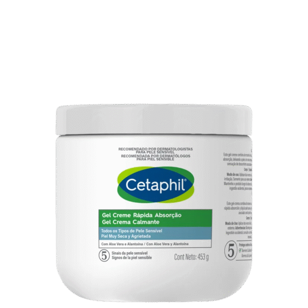 Cetaphil com Aloe Vera Rápida Absorção - Gel Creme Hidratante Corporal 226g - Imagem 5