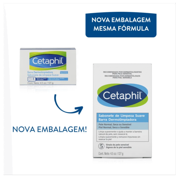 Cetaphil Limpeza Suave - Sabonete em Barra 127g - Imagem 2