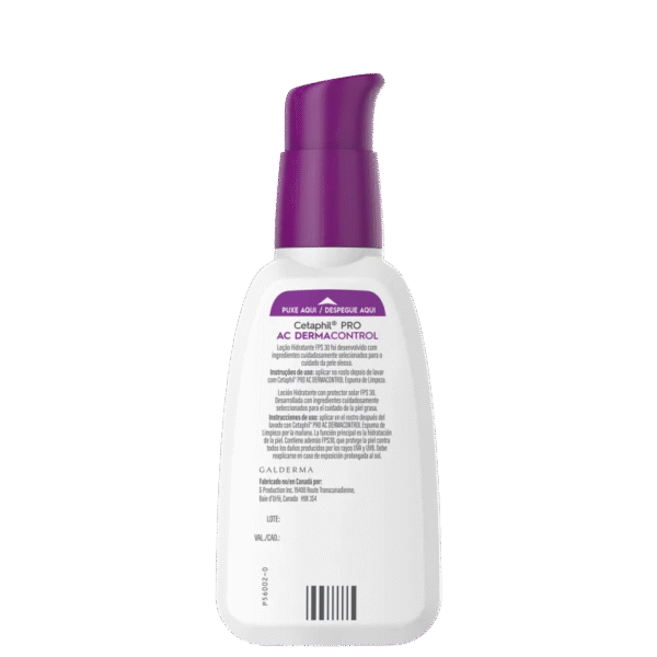 Cetaphil Pro AC Dermocontrol Pele Oleosa - Loção Hidratante Facial 118ml - Imagem 2